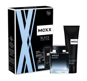 MEXX BLACK MAN WODA TOALETOWA SPRAY 30ML + ŻEL 50ML