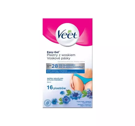 Veet Easy Gel Plastry Z Woskiem Do Depilacji Bikini 16 Sztuk EZebra Pl