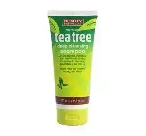 Beauty Formulas Tea Tree oczyszczający szampon do włosów 200 ml