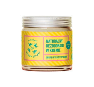 Mydlarnia Cztery Szpaki naturalny dezodorant w kremie z dodatkiem sody Eukaliptus Cytrynowy 60 ml