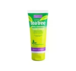 Beauty Formulas Tea Tree maska do twarzy 100 ml
