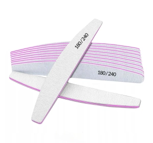 Lewer pilnik do paznokci łódka 180/240 pakiet 10 sztuk