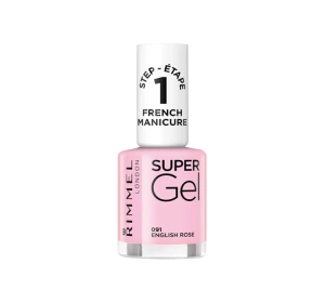 Rimmel Super Gel French Manicure żelowy lakier do paznokci 091 English Rose 12 ml
