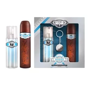 Cuba Winner woda toaletowa spray 100 ml + woda po goleniu 100 ml + brelok