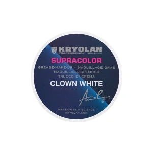 Kryolan Supracolor kremowa farba do malowania twarzy i ciała Clown White 30 g