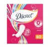 DISCREET 0% PERFUME NORMAL WKŁADKI HIGIENICZNE 60 SZTUK