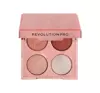 REVOLUTION PRO ETERNAL ROSE EYE QUAD PALETA CIENI DO POWIEK VELVET HAZE 3,2G