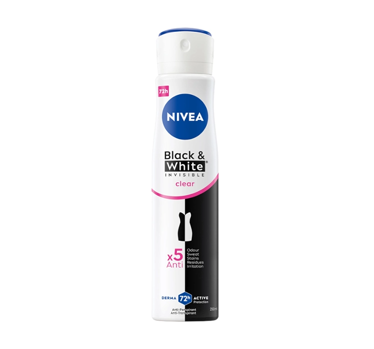 nivea black & white invisible clear