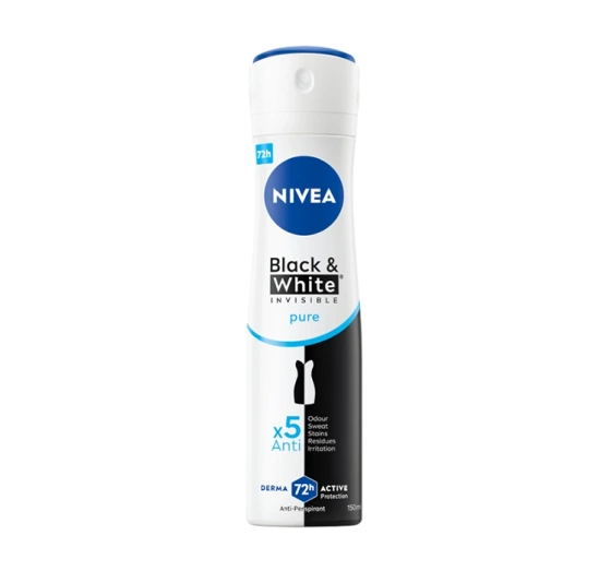 nivea black & white invisible pure antyperspirant w sprayu 150 ml    