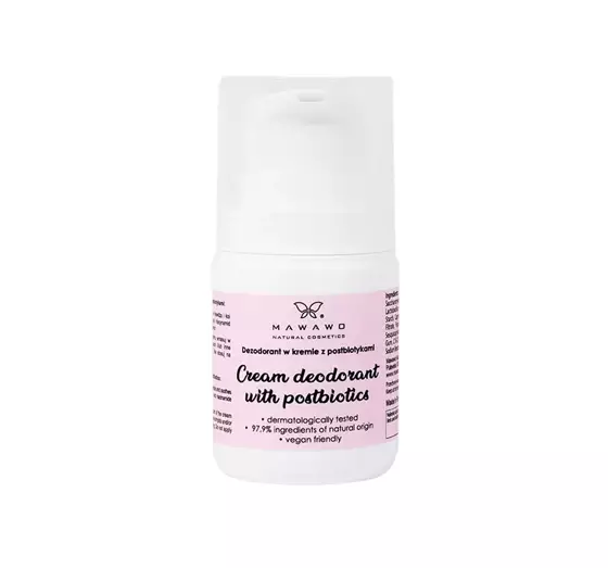 mawawo cream deodorant with postbiotics