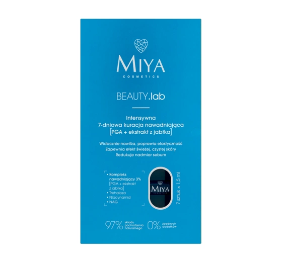 Miya Cosmetics Beauty Lab intensywna 7-dniowa kuracja nawadniająca 7x1 ...