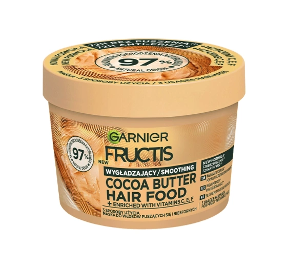 Garnier Fructis Hair Food Cocoa Butter Wygładzająca Maska Do Włosów