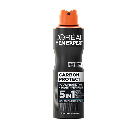 l'oreal men expert carbon protect antyperspirant w sprayu 250 ml   