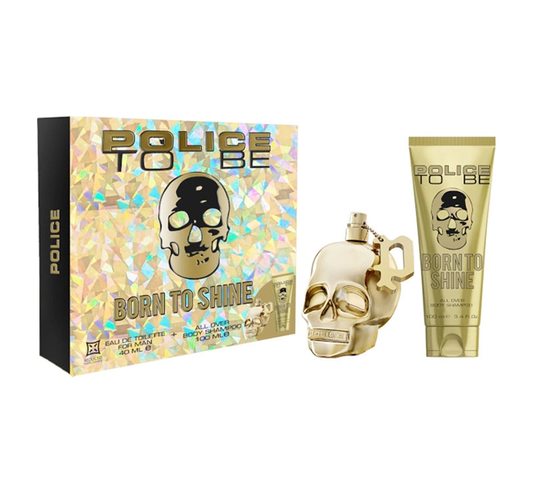 police to be - born to shine for man woda toaletowa 40 ml   zestaw