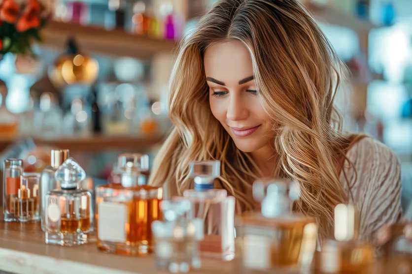 Kobieta zastanawia się, jak wybrać dobre i tanie perfumy