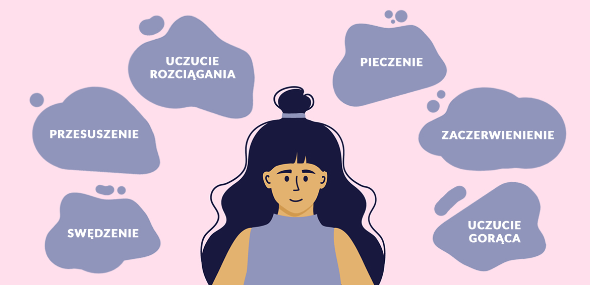 Infografika - reakcje na wrażliwą skórę