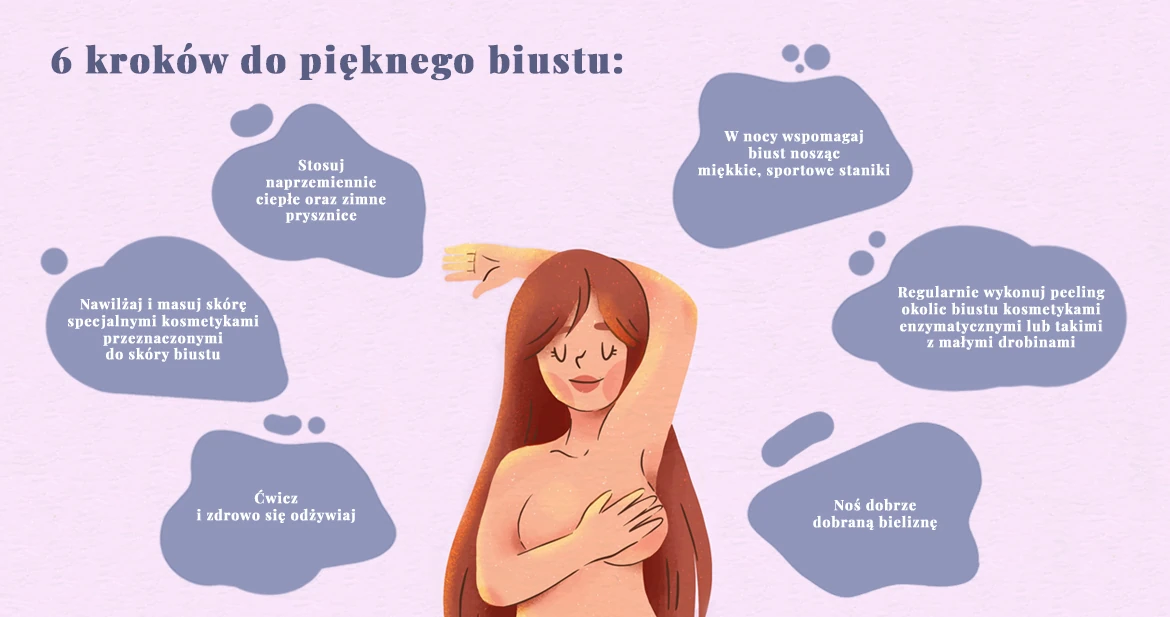Infografika - jak ujędrnić biust