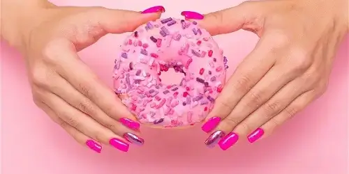 Glazed donut nails 