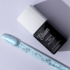 Elisium Top Coat Shiny Black Confetti 