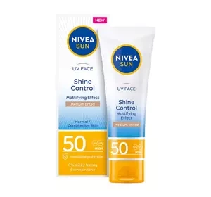 NIVEA SUN Shine Control matujący krem do twarzy SPF50 50 ml