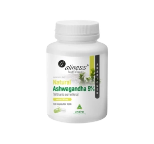 Aliness suplement diety Natural Ashwaganda 9% 560 mg 100 kapsułek