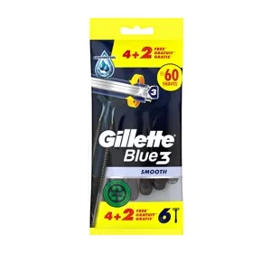 Gillette Blue 3 jednorazowe maszynki do golenia dla mężczyzn 6 sztuk