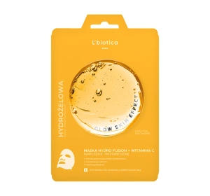 L'Biotica PGA Hydro Fusion Witamina C nawilżająco-rozświetlająca maska hydrożelowa do twarzy 1 sztuka
