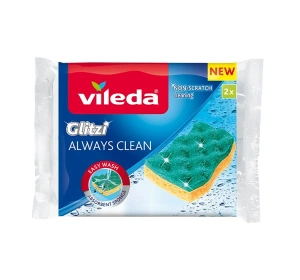 Vileda Glitzi Always Clean zmywak kuchenny wiskoza 2 sztuki