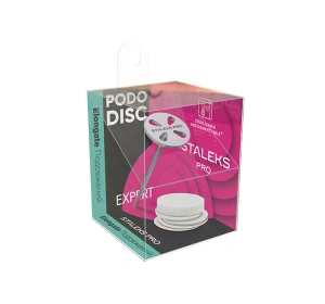 Staleks Pro Pododisc wydłużony dysk do pedicure + zestaw wymiennych nakładek S/15 mm 180 grit 5 sztuk