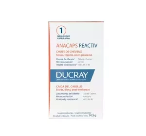 Ducray Anacaps Reactiv suplement diety na wypadanie włosów 30 kapsułek