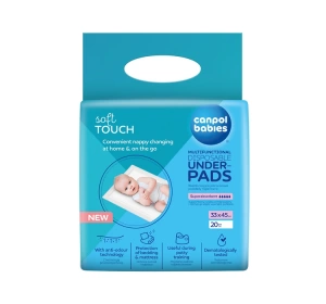 Canpol Babies Soft Touch wielofunkcyjne jednorazowe podkłady higieniczne 33 x 45 cm 20 sztuk