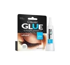 Clavier Glue Eyelash Adhesive wodoodporny klej do rzęs White Clear 7 g