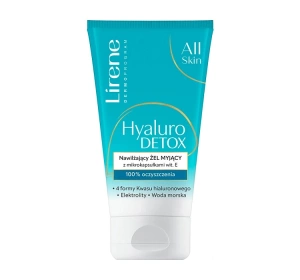Lirene Dermoprogram All Skin Hyaluro Detox nawilżający żel myjący z mikrokapsułkami witaminy E 150 ml