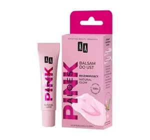 AA Pink Aloes regenerujący balsam do ust Natural Glow 10 g