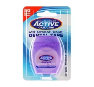 Beauty Formulas woskowana nić dentystyczna z fluorem 50 m