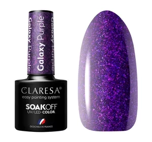 Claresa hybrydowy lakier do paznokci Galaxy Purple 5 g