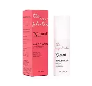 Nacomi Next Level The Exfoliator AHA & PHA 30% peeling kwasowy w formie serum do twarzy 30 ml