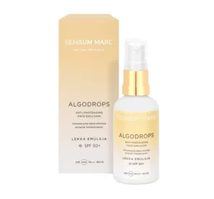 Sensum Mare Algodrops lekka emulsja ochronna przeciw fotostarzeniu SPF50 UVB UVA PA++++ HEV/IR 30 ml