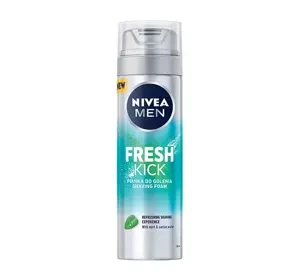 NIVEA MEN Fresh Kick odświeżająca pianka do golenia dla mężczyzn 200 ml