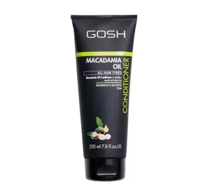 Gosh Macadamia Oil wegańska odżywka do włosów suchych 230 ml