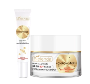 Bielenda Chrono Age 24h zestaw krem pod oczy 15 ml + krem noc 60+ 50 ml