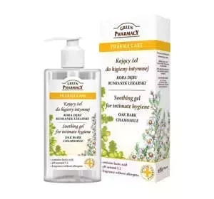 Green Pharmacy kojący żel do higieny intymnej Kora Dębu i Rumianek Lekarski 300 ml