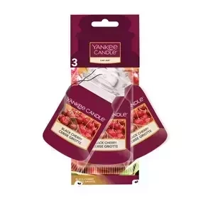 Yankee Candle Car Jar zapach do samochodu Black Cherry 3 szt