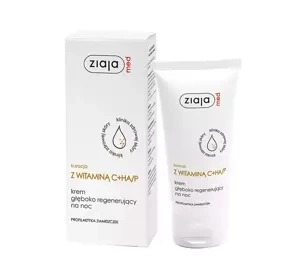 Ziaja Med Kuracja Z Witaminą C+HA/P krem regenerujący na noc profilaktyka zmarszczek 50 ml