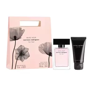 Narciso Rodriguez for Her Musc Noir woda perfumowana spray 30 ml + balsam do ciała 50 ml