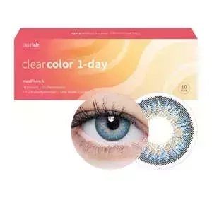 ClearLab ClearColor 1-Day Blue kolorowe soczewki kontaktowe 10 szt