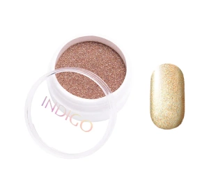 Indigo Efekt Holo pyłek na paznokcie Grapefruit Gold 2,5 g