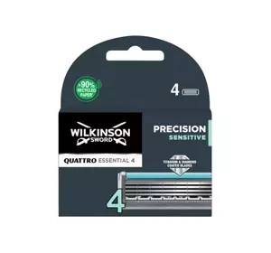 Wilkinson Sword Quattro Titanium Sensitive wkłady do maszynki do golenia dla mężczyzn 4 sztuki
