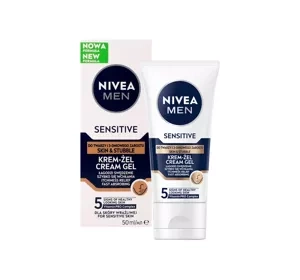 NIVEA MEN Sensitive krem-żel do twarzy i 3-dniowego zarostu 50 ml