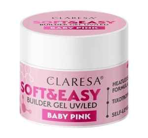 Claresa Soft & Easy żel budujący Milky Pink 90 g